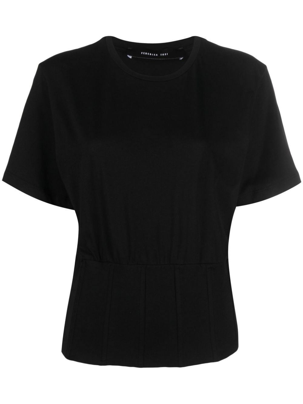 Shop Federica Tosi T-shirt In Stile Corsetto In Black