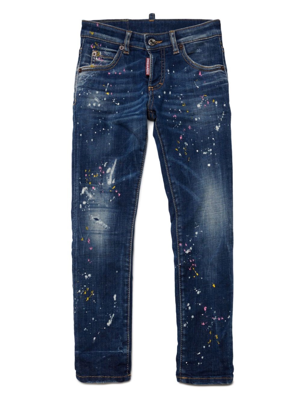 Shop Dsquared2 Kids Jeans Clement In Blue