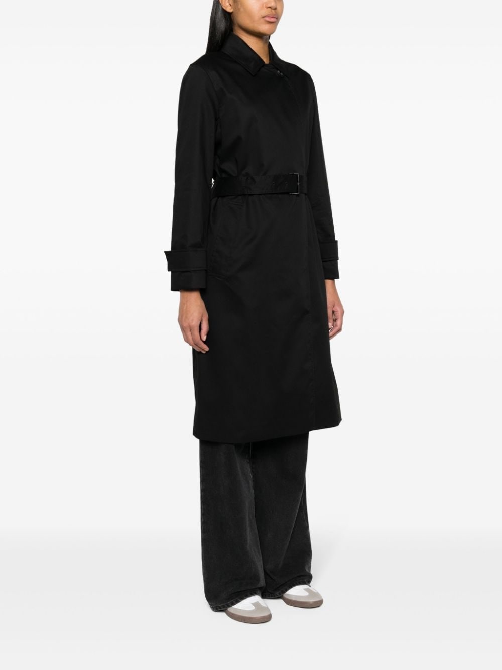 Shop Calvin Klein Trench Con Cintura In Black