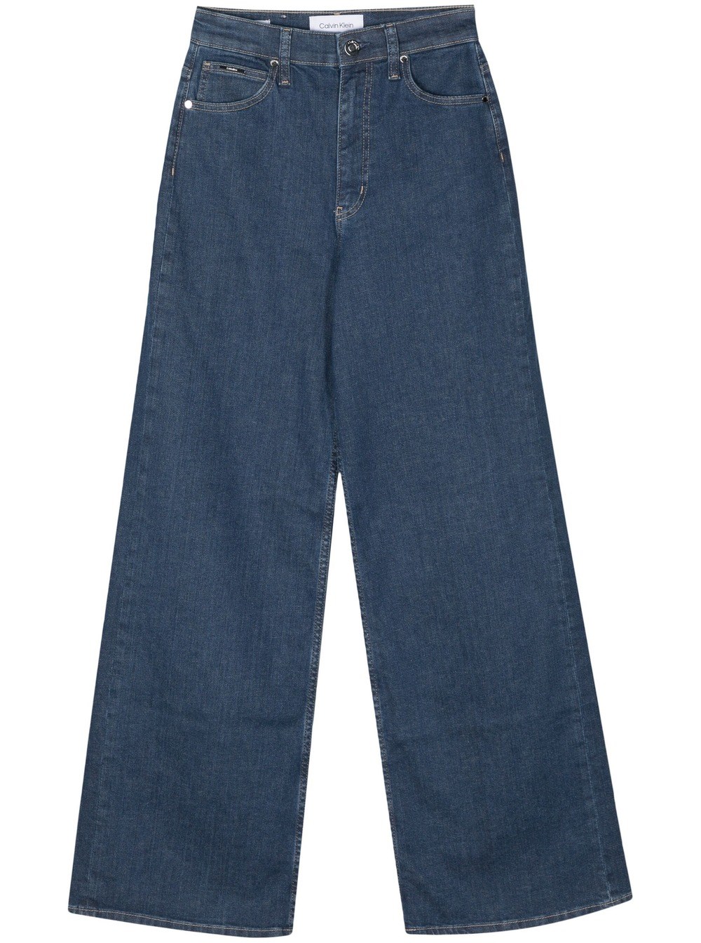 Shop Calvin Klein Jeans A Gamba Ampia In Blue