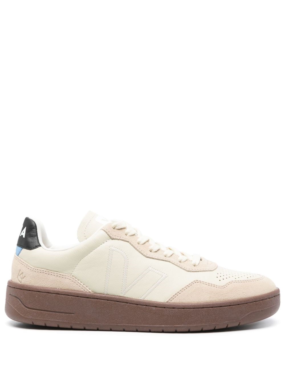 Veja V-90 Leather Trainers In White