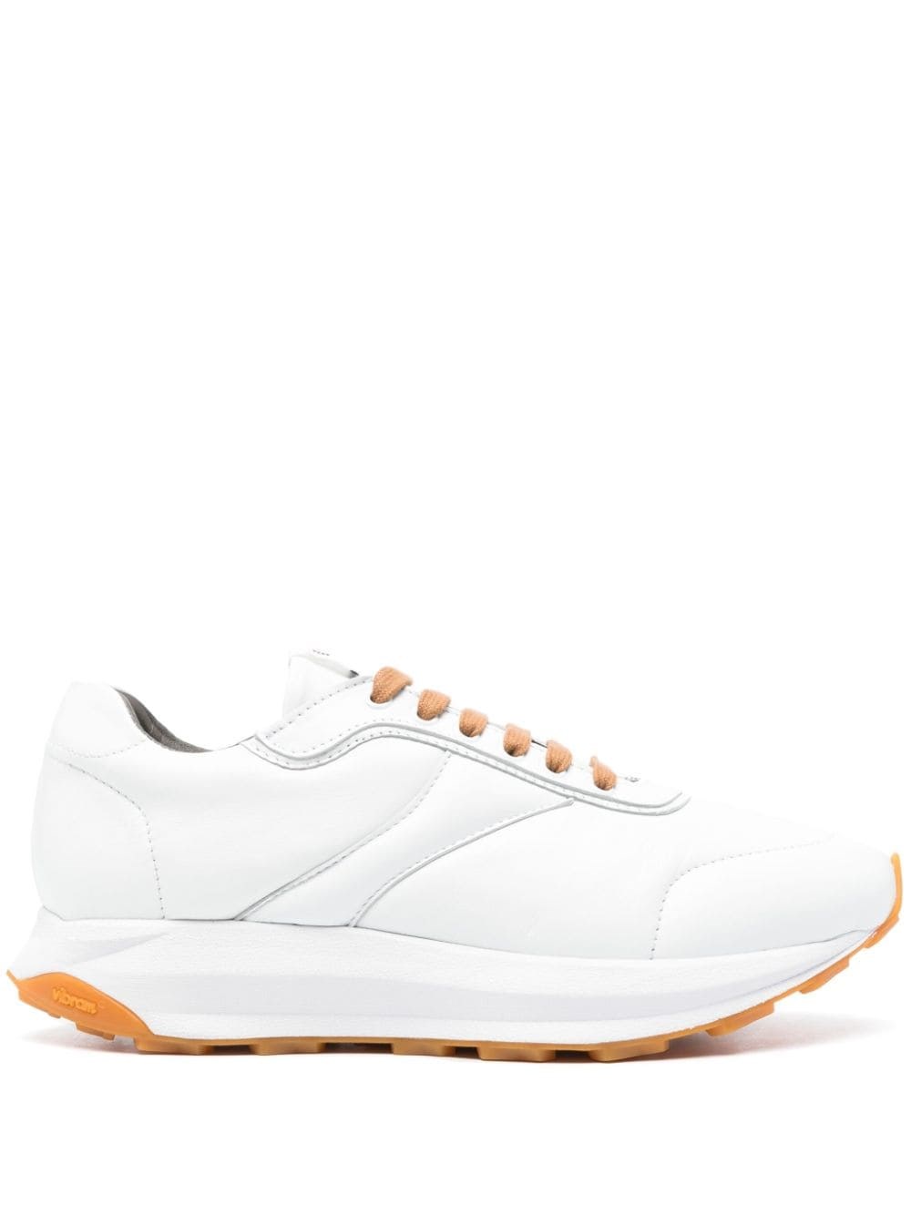 Shop Corneliani Sneakers Con Applicazione In White
