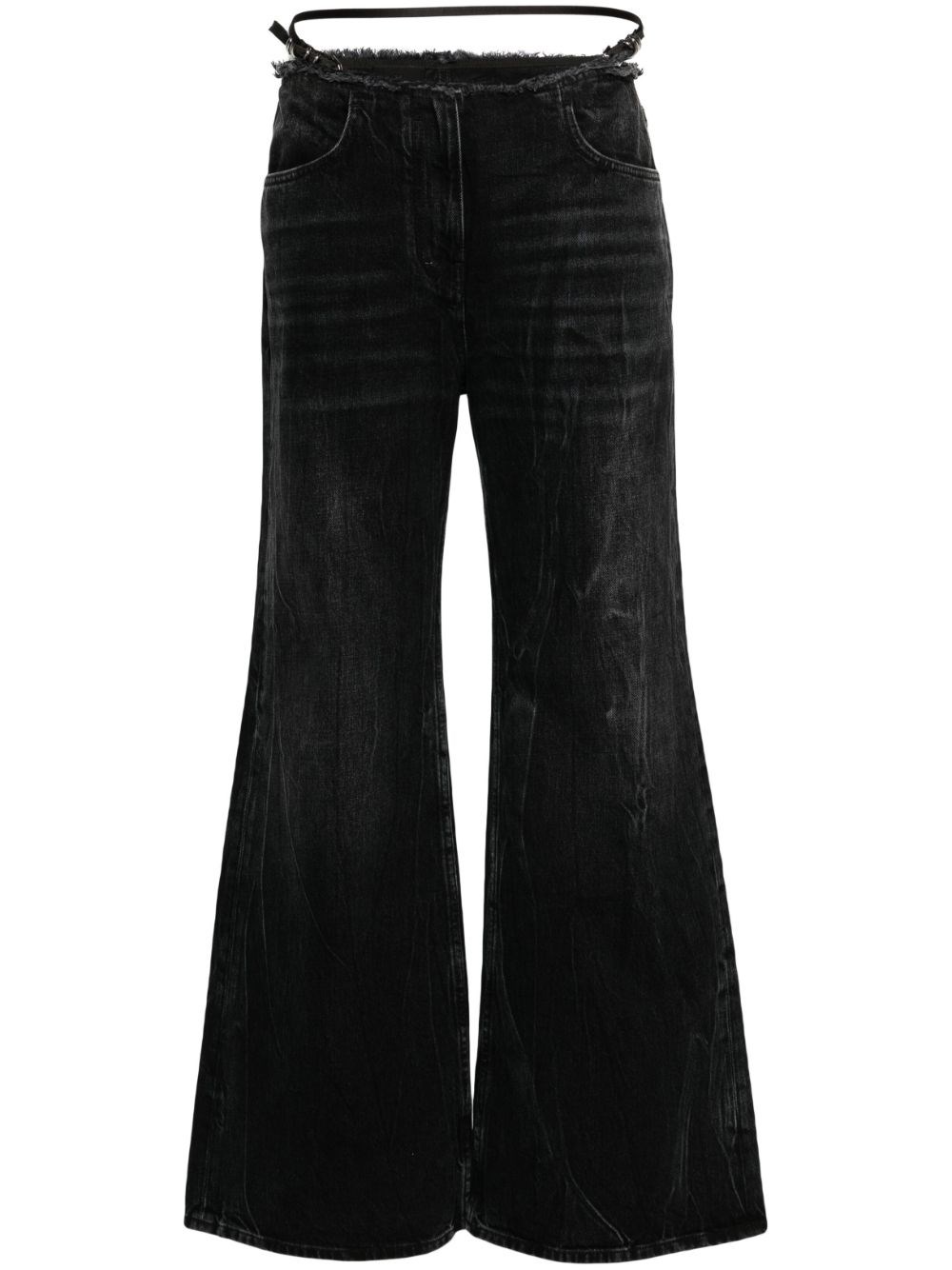 Shop Givenchy Jeans Voyou In Denim In Black