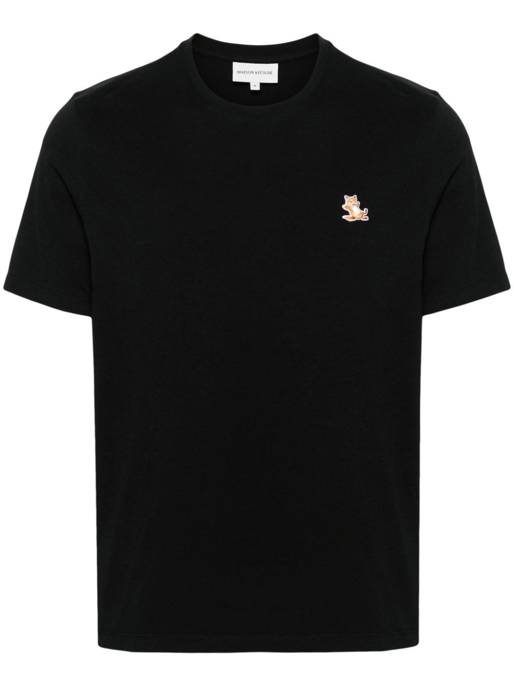 Shop Maison Kitsuné T-shirt Con Applicazione Chillax Fox In Black