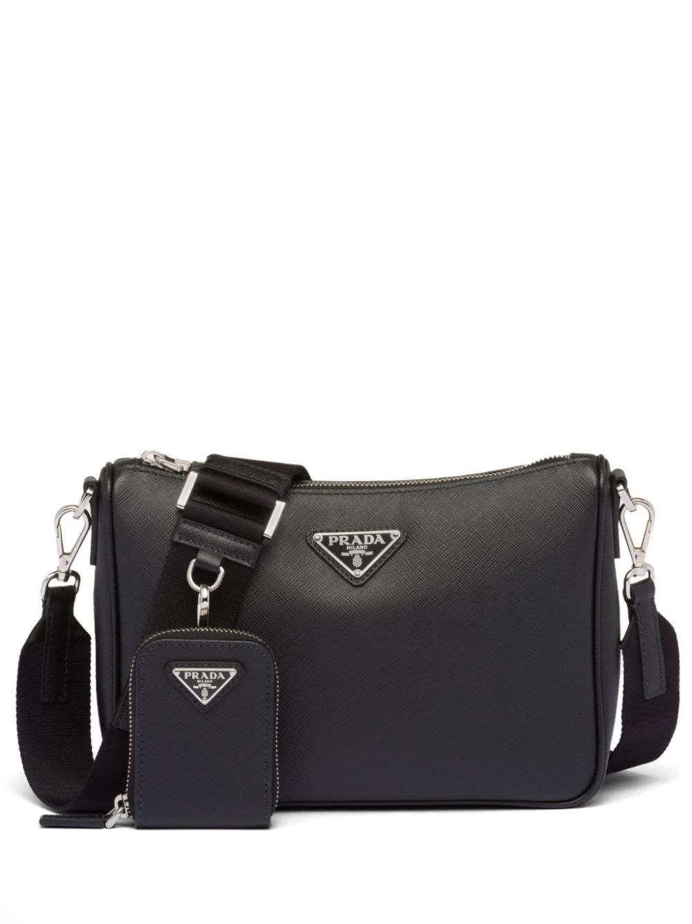 Prada Borsa A Tracolla In Black