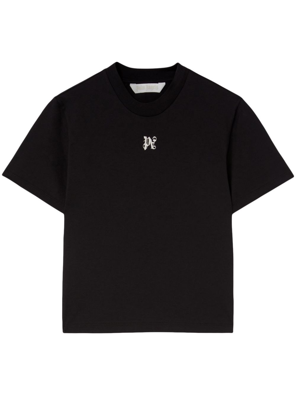 Shop Palm Angels T-shirt Con Monogramma Pa In Nero