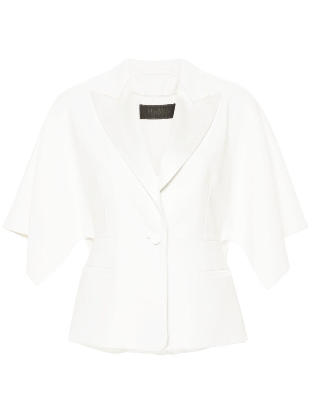 Max Mara , Giacca Smoking In Cady In White