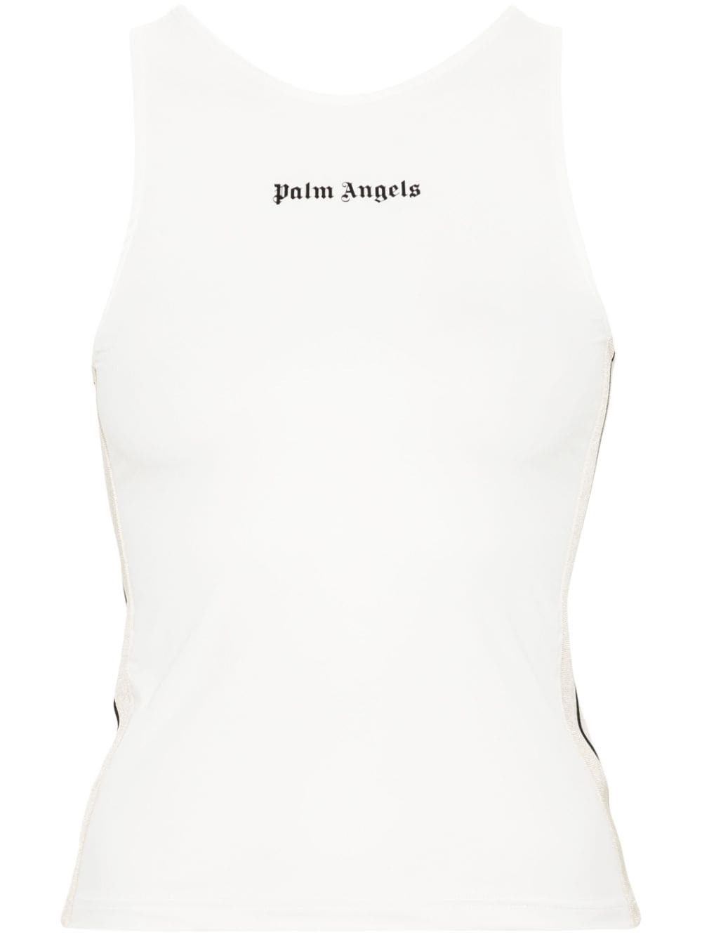 Palm Angels Top Sportivo Con Stampa In White