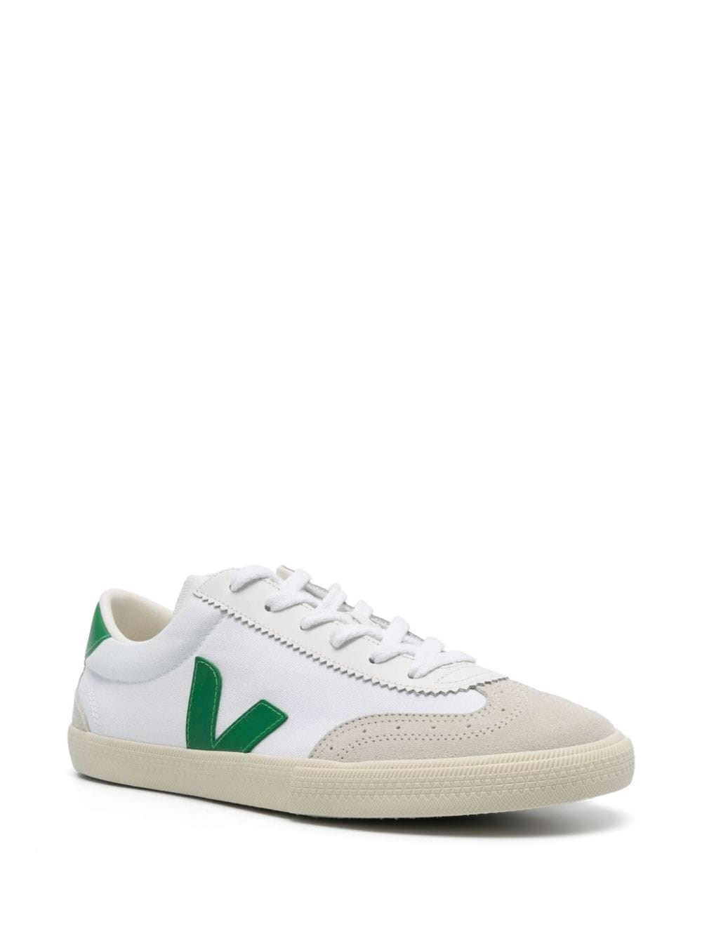 Veja V-10 Panelled Sneakers In White