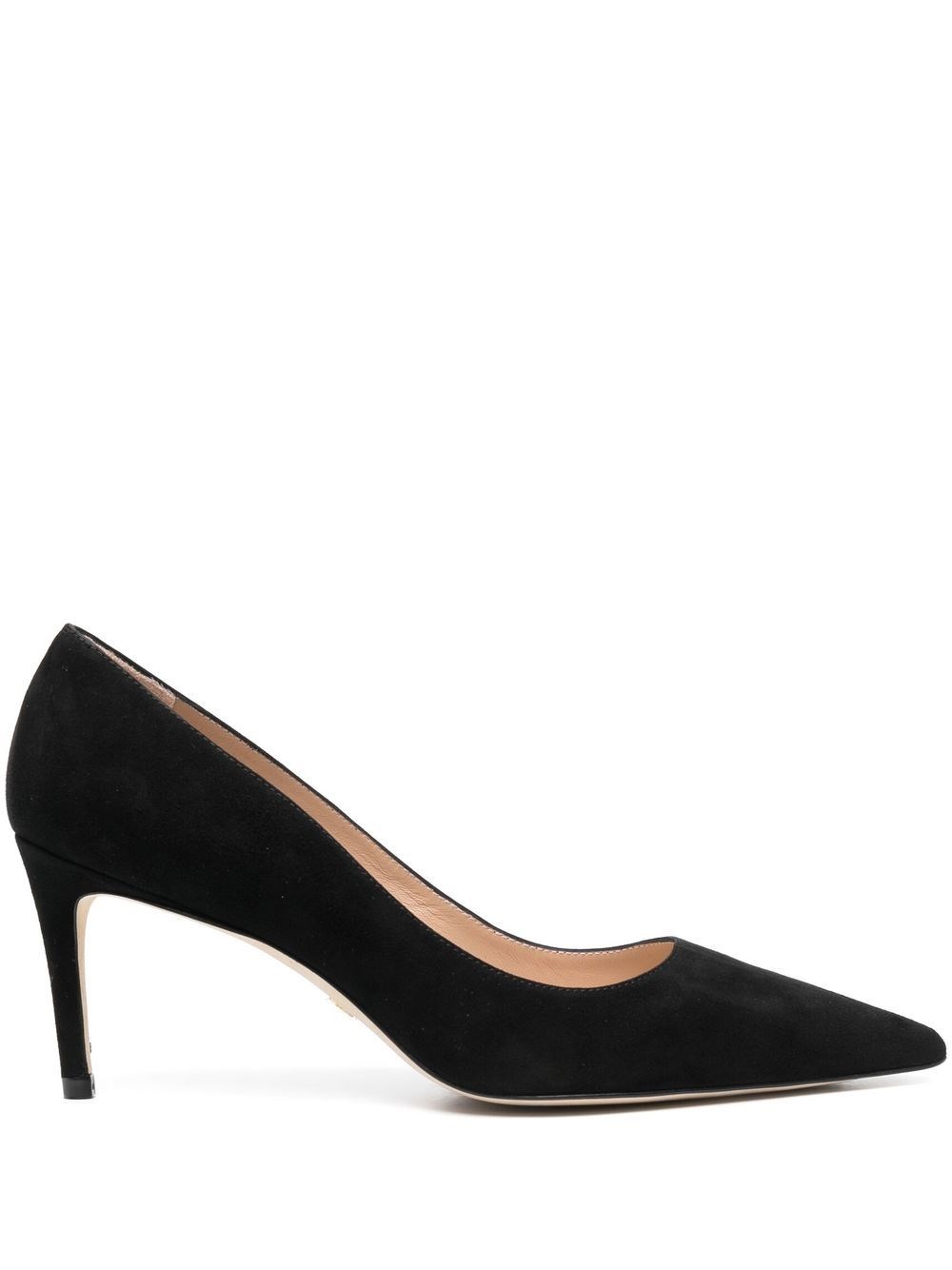 Stuart Weitzman Stuart Suede Stiletto Pumps In Black