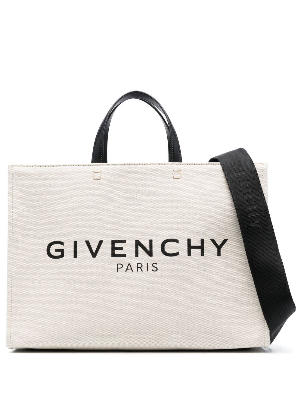 Shop Givenchy Borsa Shopper Con Logo In Bianco