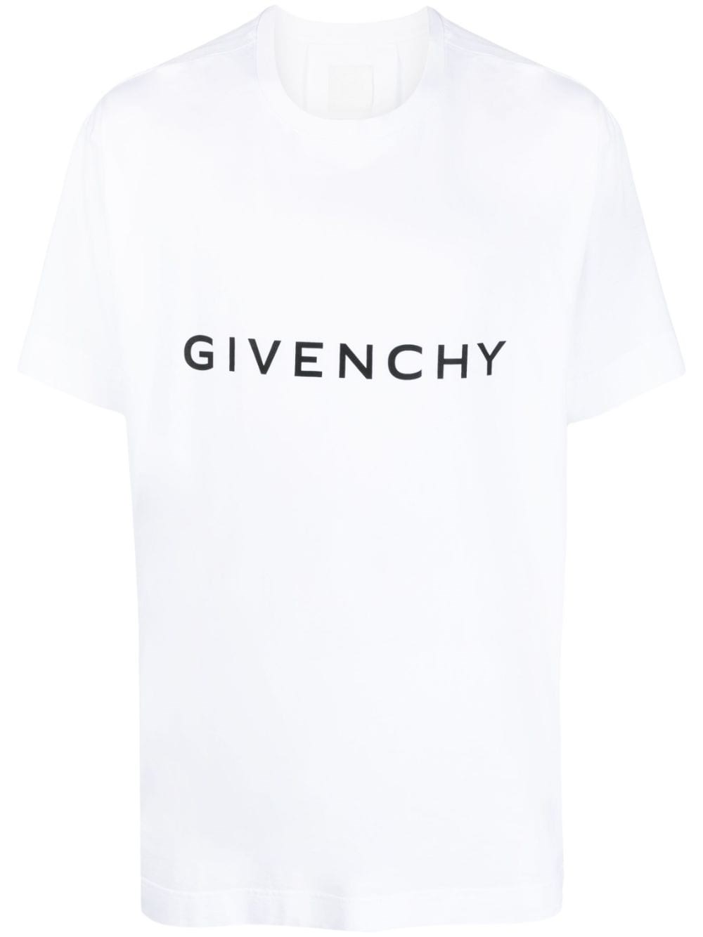 Shop Givenchy T-shirt A Maniche Corte In Cotone. In Bianco