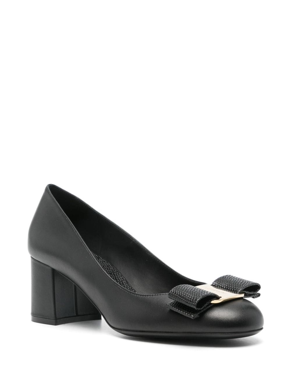 Shop Ferragamo Pumps Melena 70mm In Nero