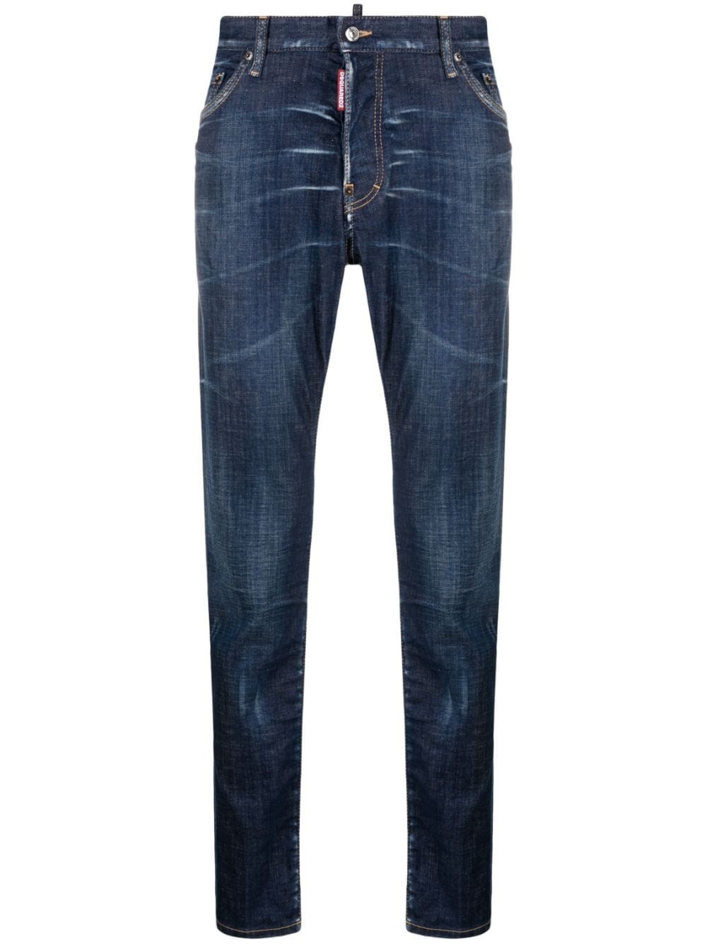 Shop Dsquared2 Jeans Slim In Blu