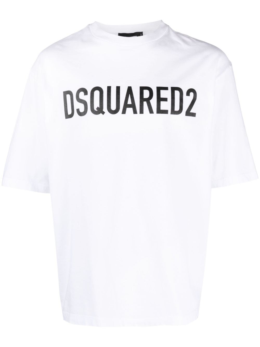 Shop Dsquared2 T-shirt Con Stampa In Bianco