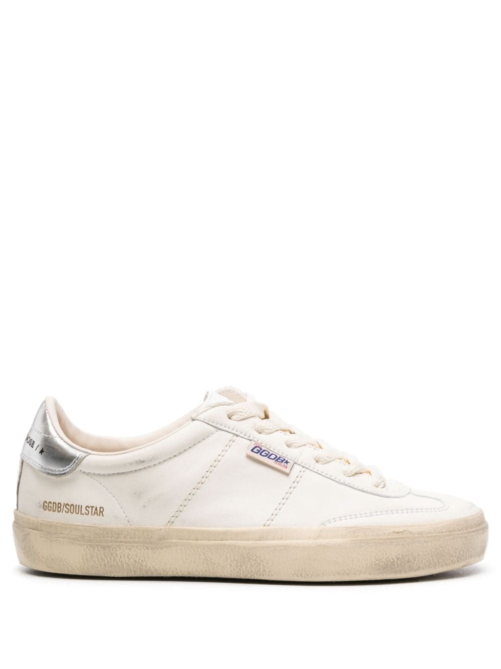 Shop Golden Goose Sneakers Soul-star In Pelle In Bianco