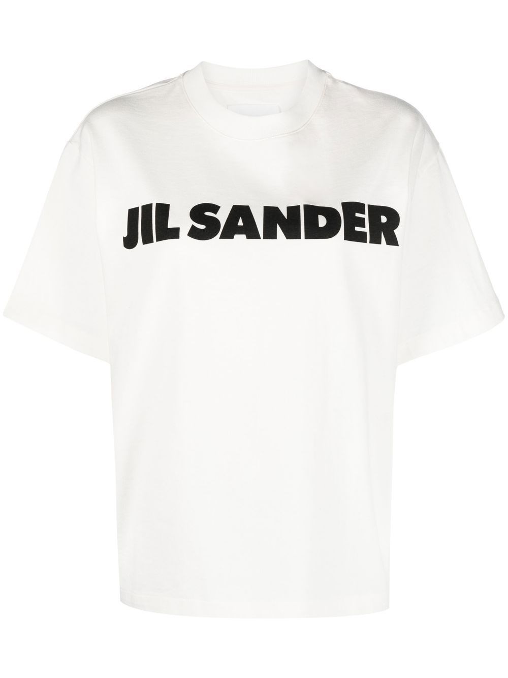 Shop Jil Sander T-shirt Con Stampa In Bianco