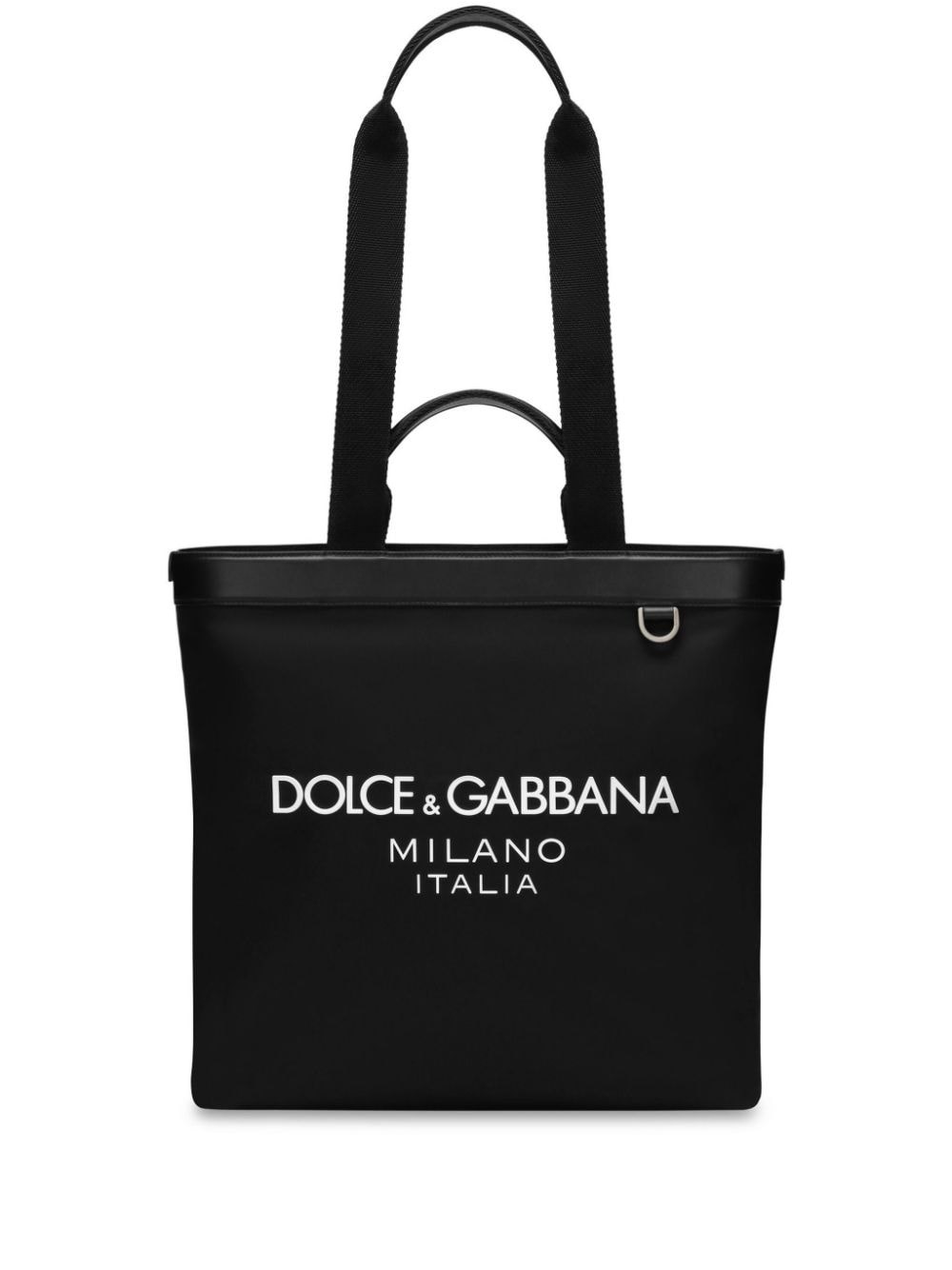 Shop Dolce & Gabbana Borsa Tote Shopping Con Stampa In Nero