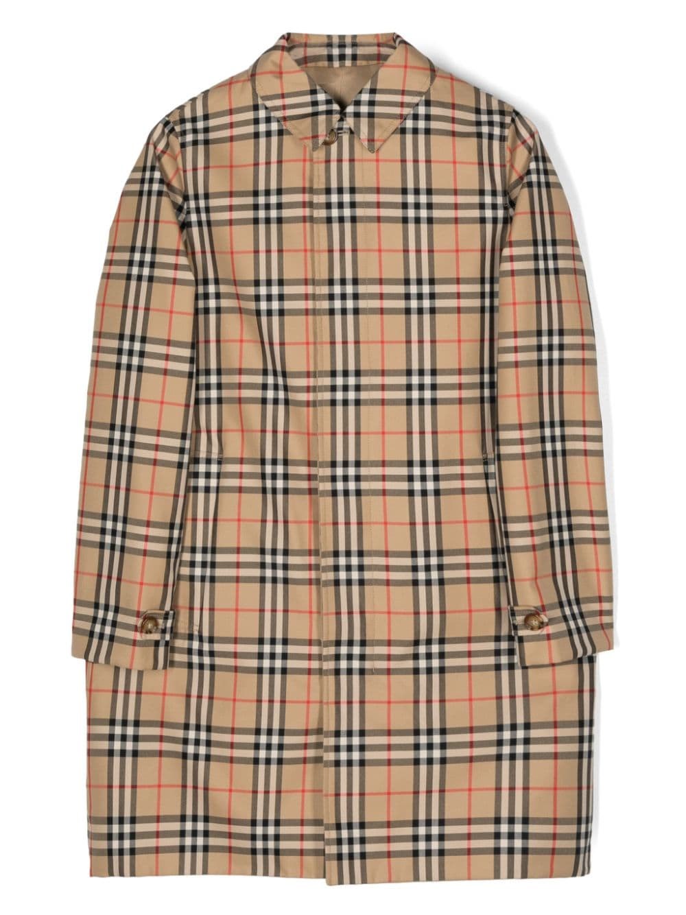 Burberry Kids' Cappotto House-check Reversibile In Brown