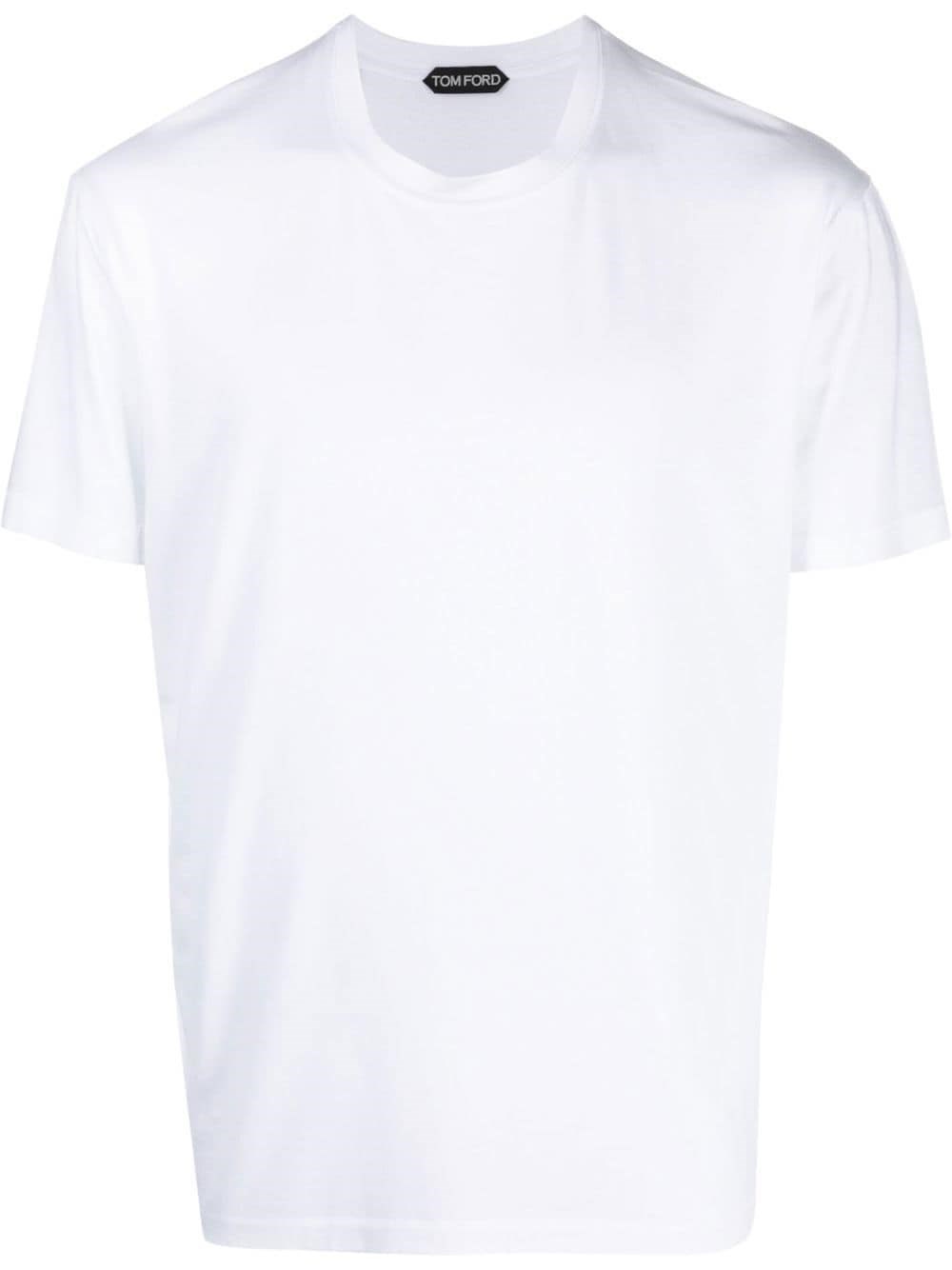 Shop Tom Ford T-shirt Girocollo In Bianco