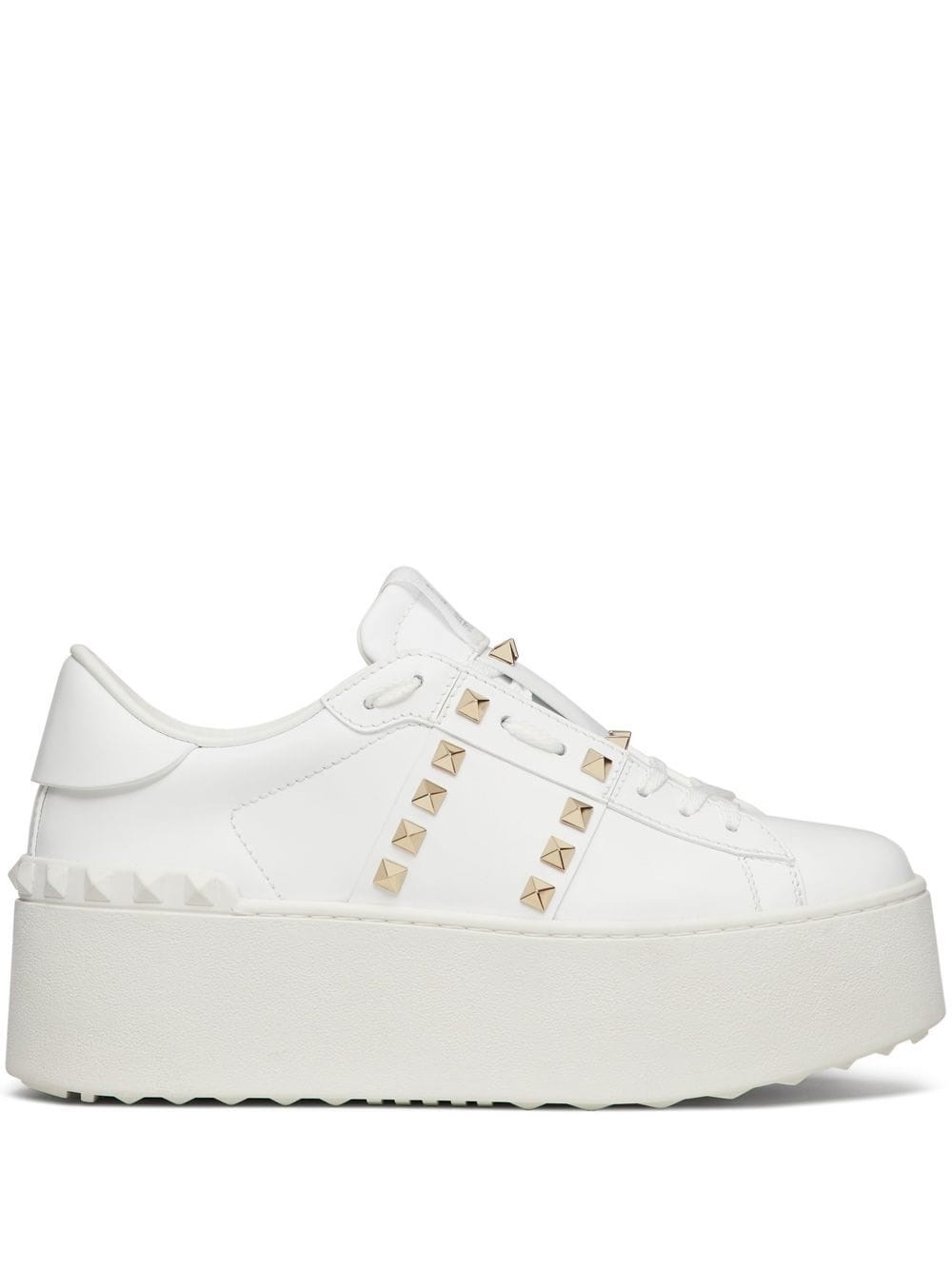 Shop Valentino Garavani Sneakers Rockstud Untitled Con S In Bianco