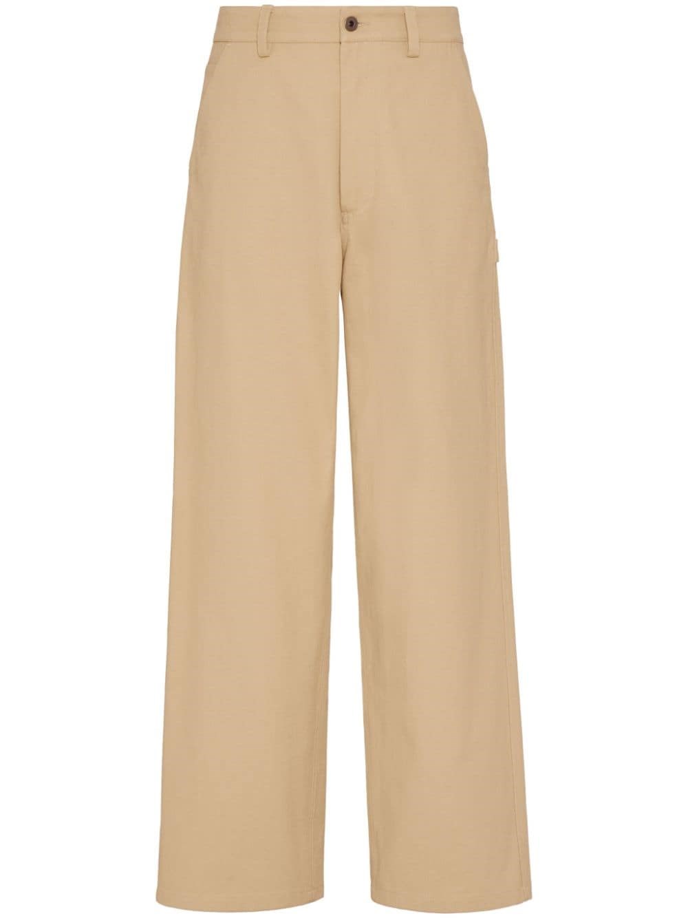 Shop Valentino Garavani Pantaloni Dritti In Bianco