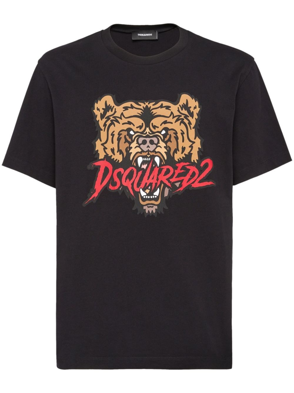 Shop Dsquared2 T-shirt Con Stampa Grafica In Nero