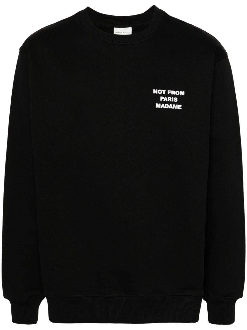 Shop Drôle De Monsieur Top Le Sweatshirt Slogan In Nero