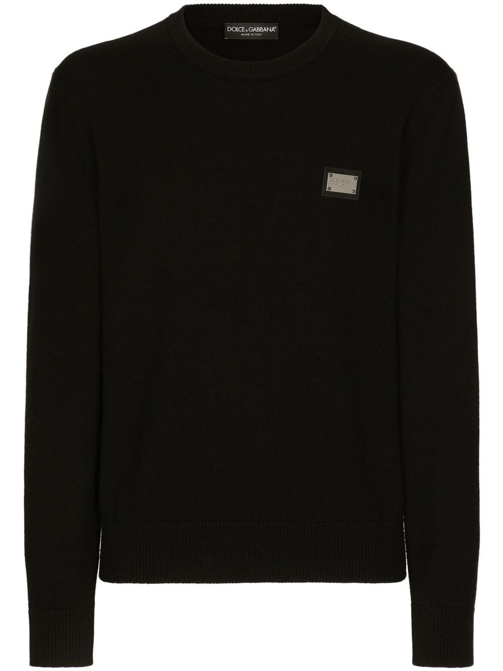 Shop Dolce & Gabbana Maglione Con Dettaglio In Nero