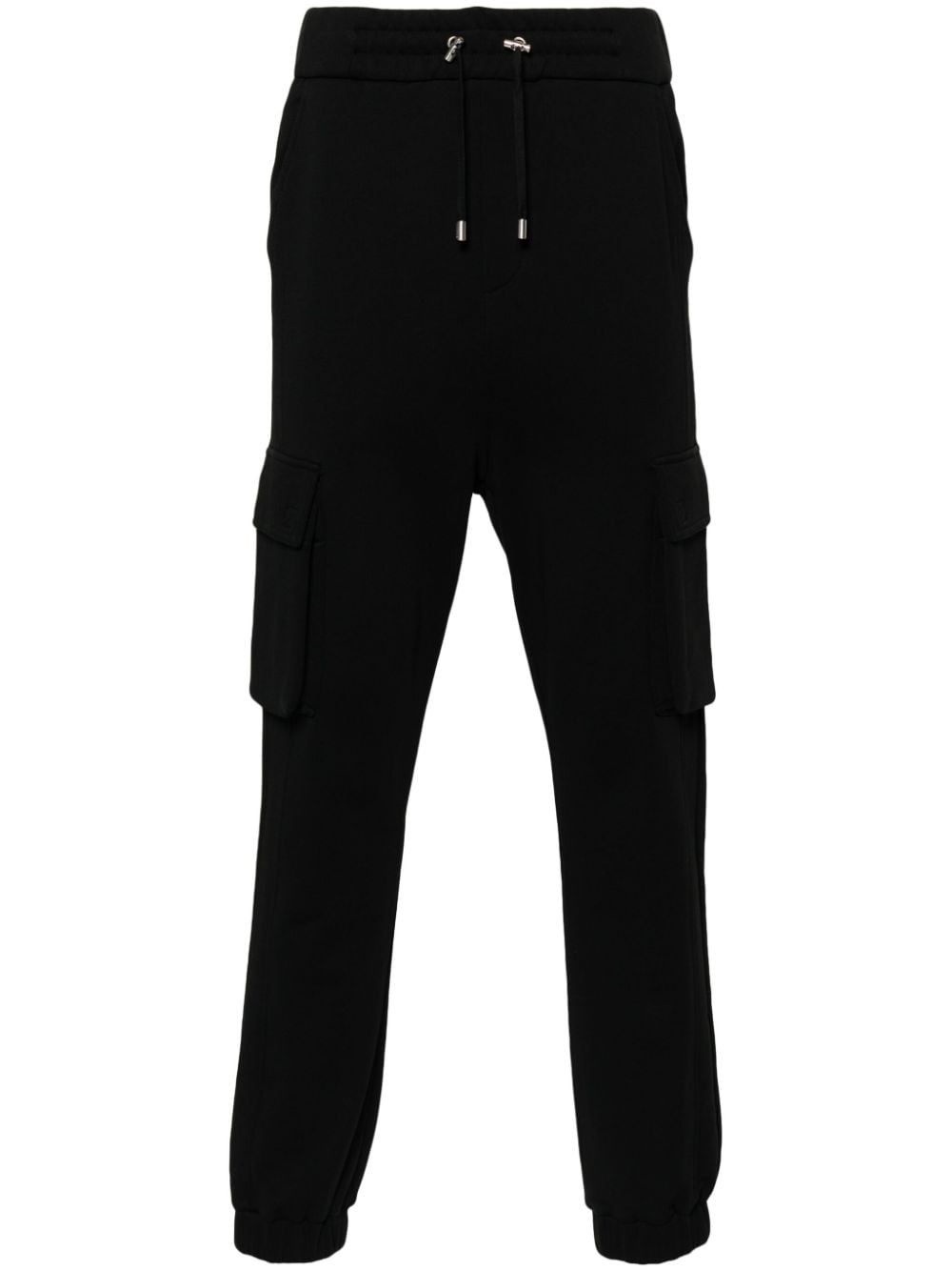 Shop Balmain Pantaloni Sportivi Con Stampa In Nero