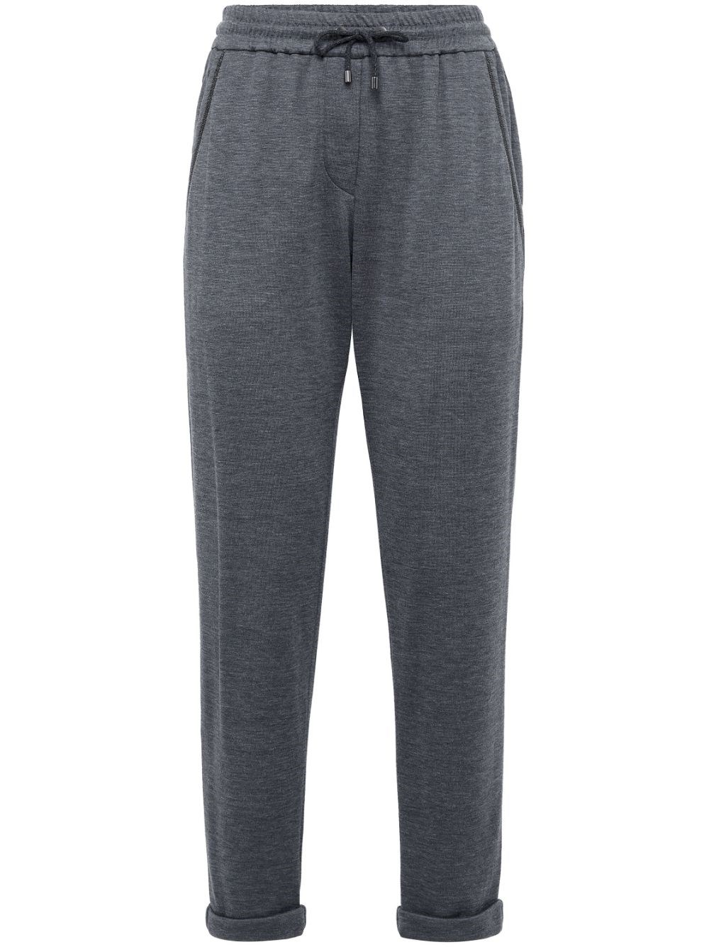 Shop Brunello Cucinelli Pantaloni Sportivi In Grigio