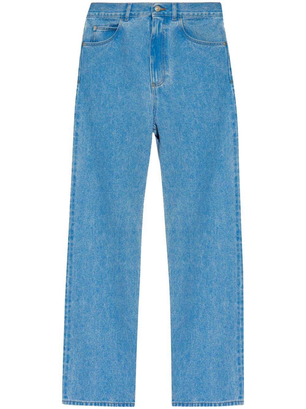 Shop Marni Jeans Con Applicazione In Blu