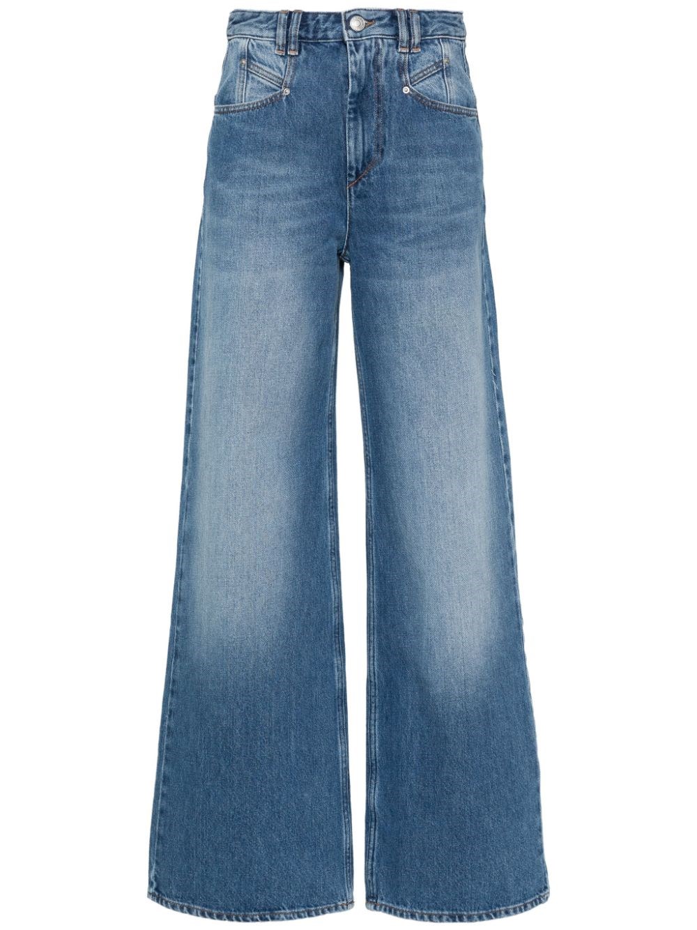 Shop Isabel Marant Jeans Svasati A Vita Alta In Blu