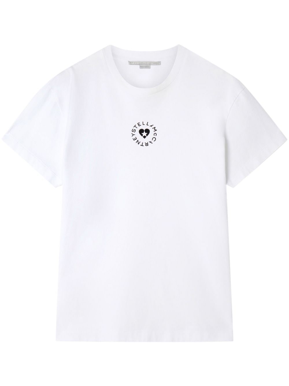 Shop Stella Mccartney T-shirt Lovestruck In Bianco