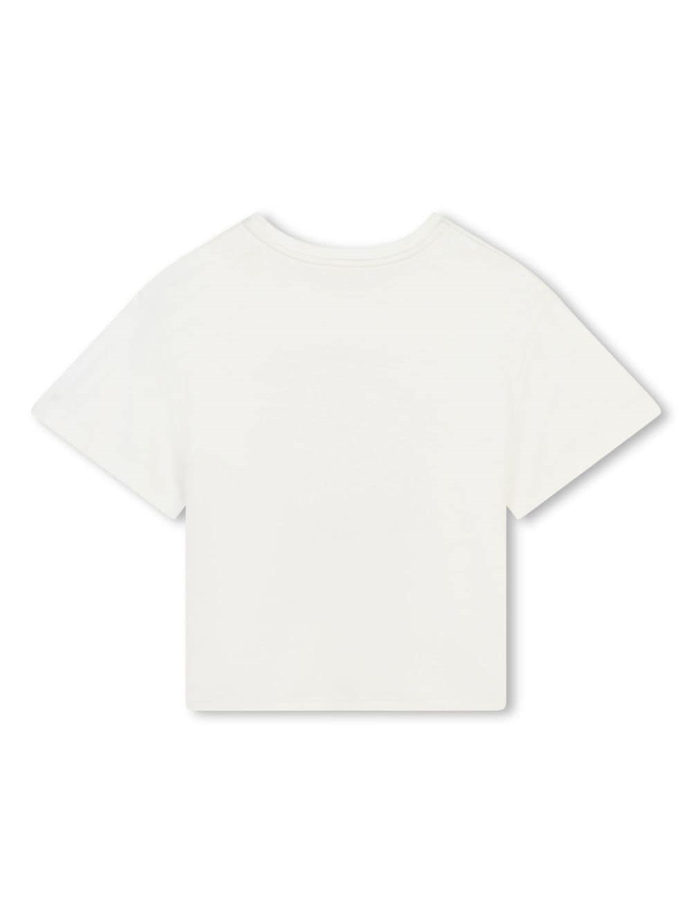 Shop Chloé T-shirt Con Stampa In Bianco