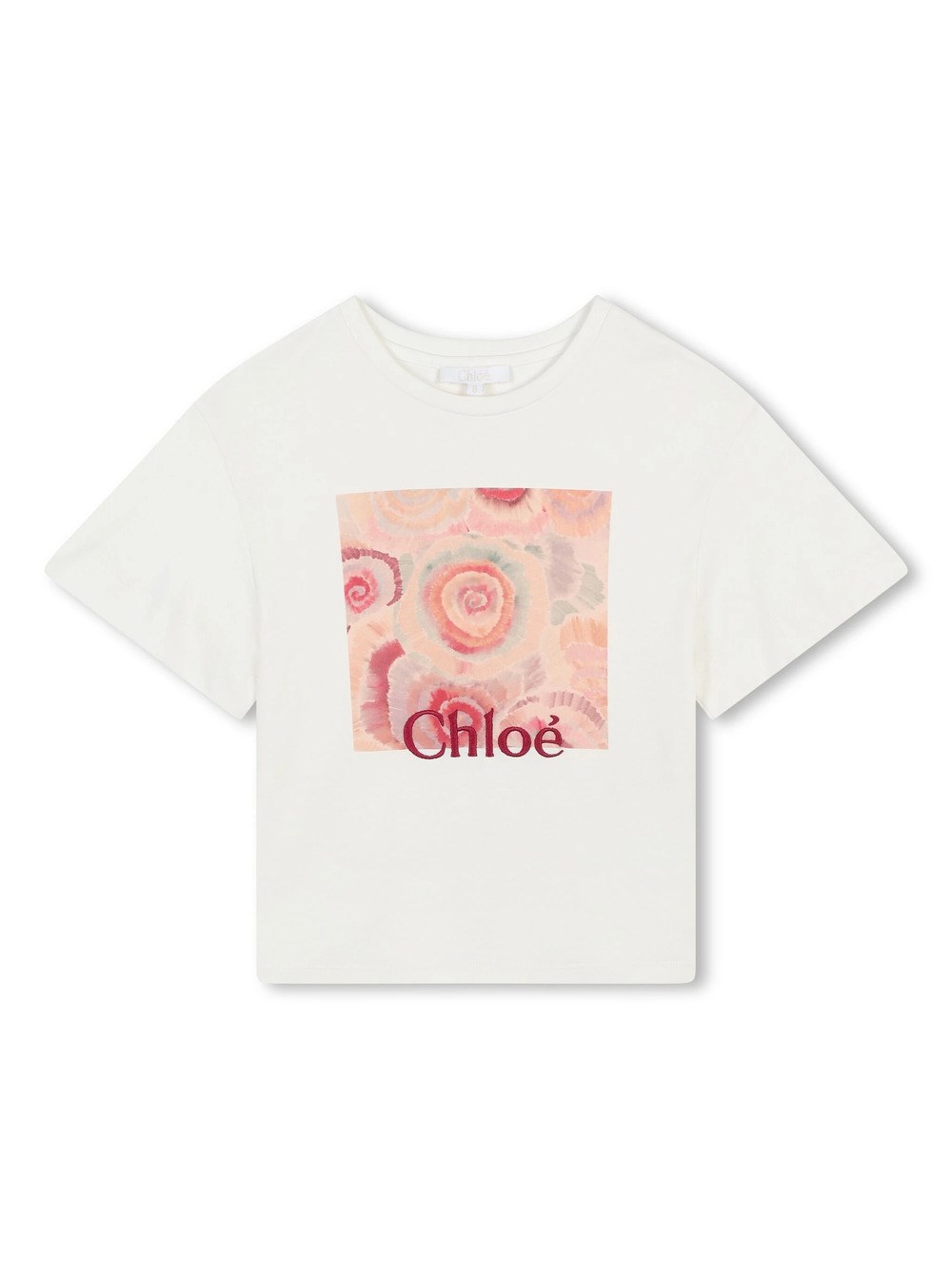 Chloé Kids' T-shirt Con Stampa In White