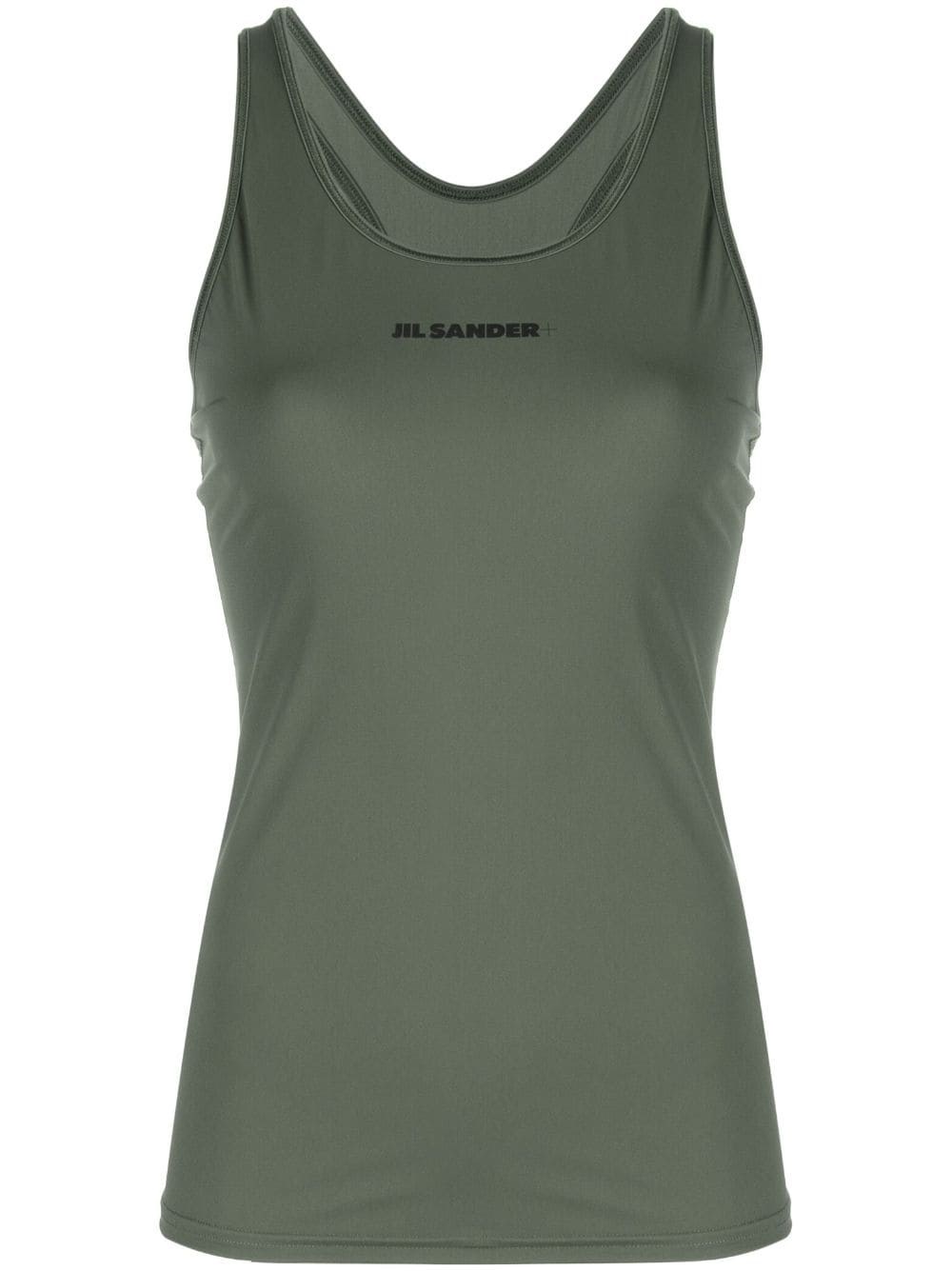 Shop Jil Sander Top Con Stampa In Verde