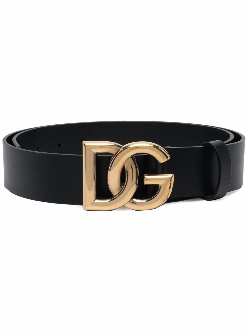 Shop Dolce & Gabbana Cintura Con Logo Dg In Nero