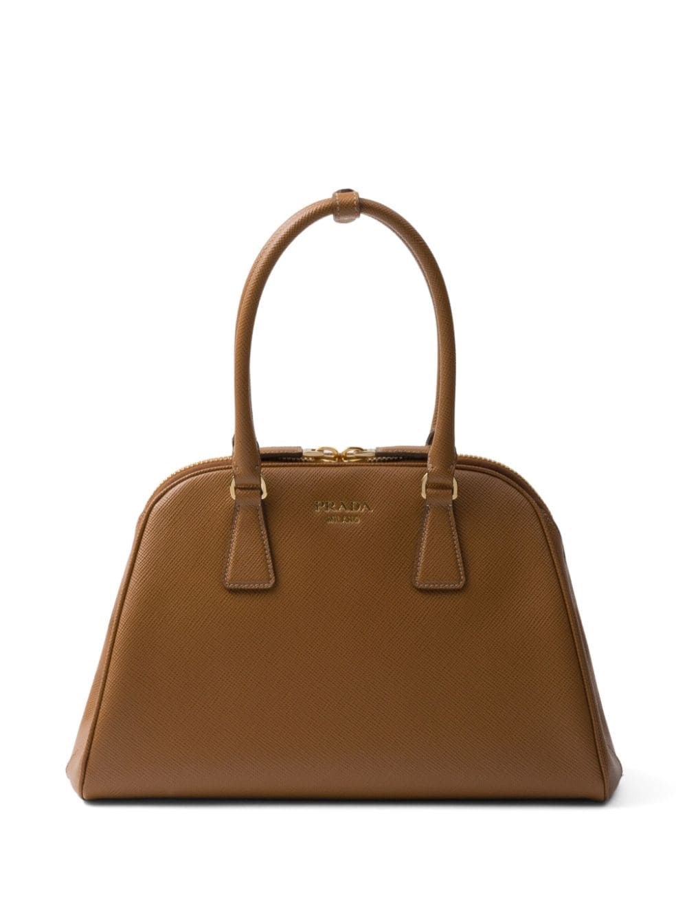 Shop Prada Borsa Tote Media In Marrone