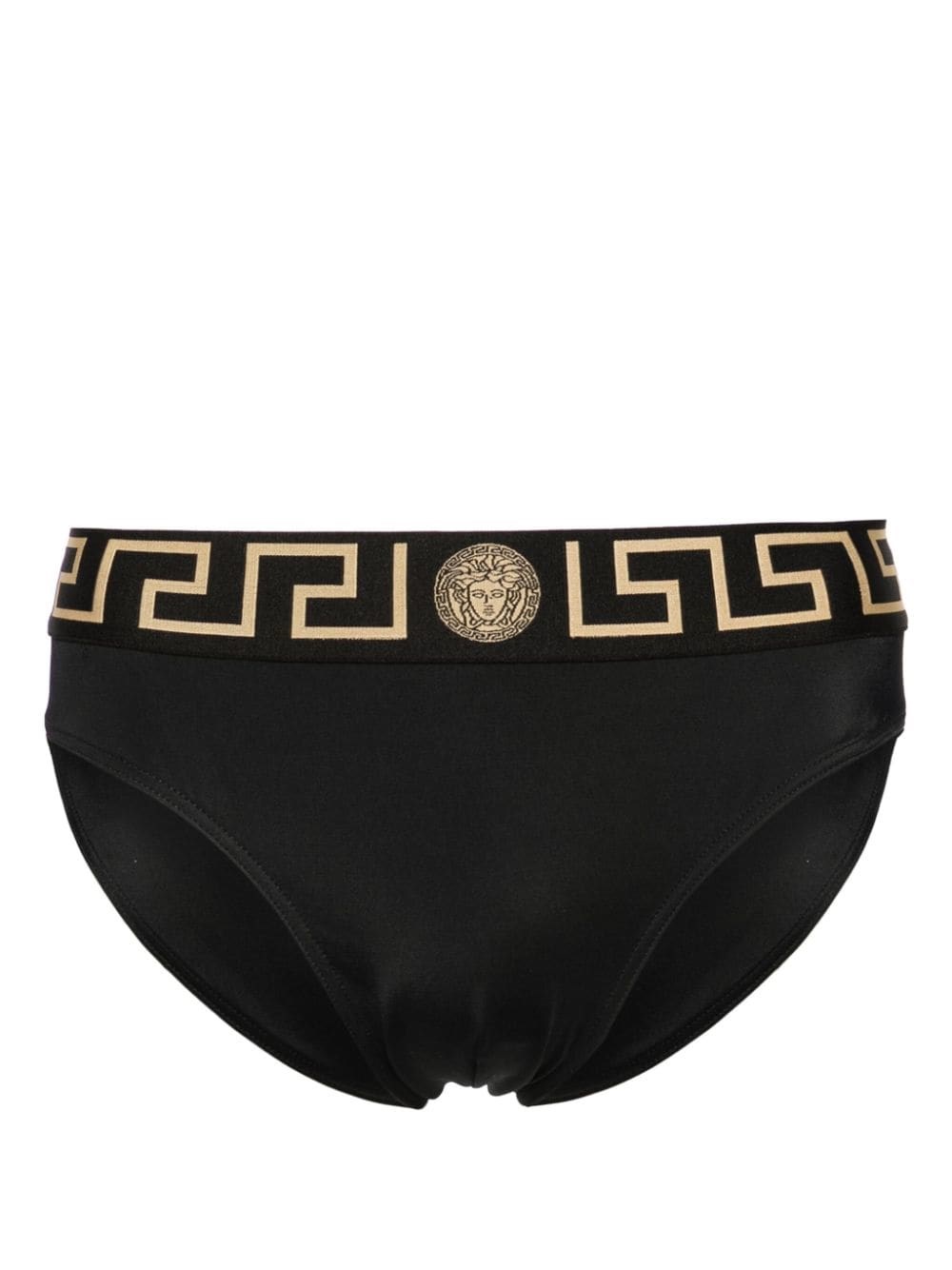 Shop Versace Costume Da Bagno Medusa Jacquard In Nero