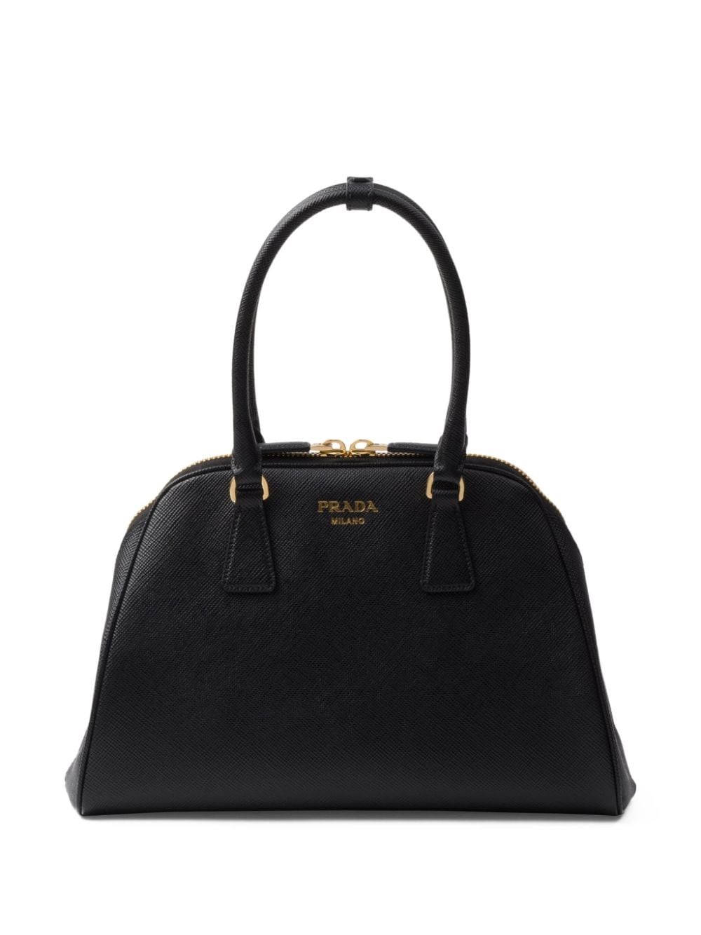 Shop Prada Borsa Tote Media In Nero