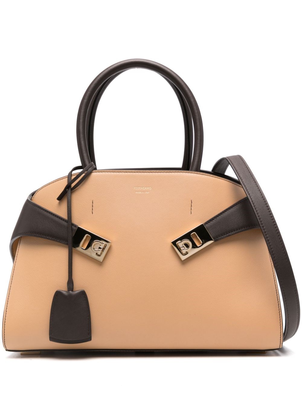 Shop Ferragamo Borsa Tote Hug Piccola In Bianco