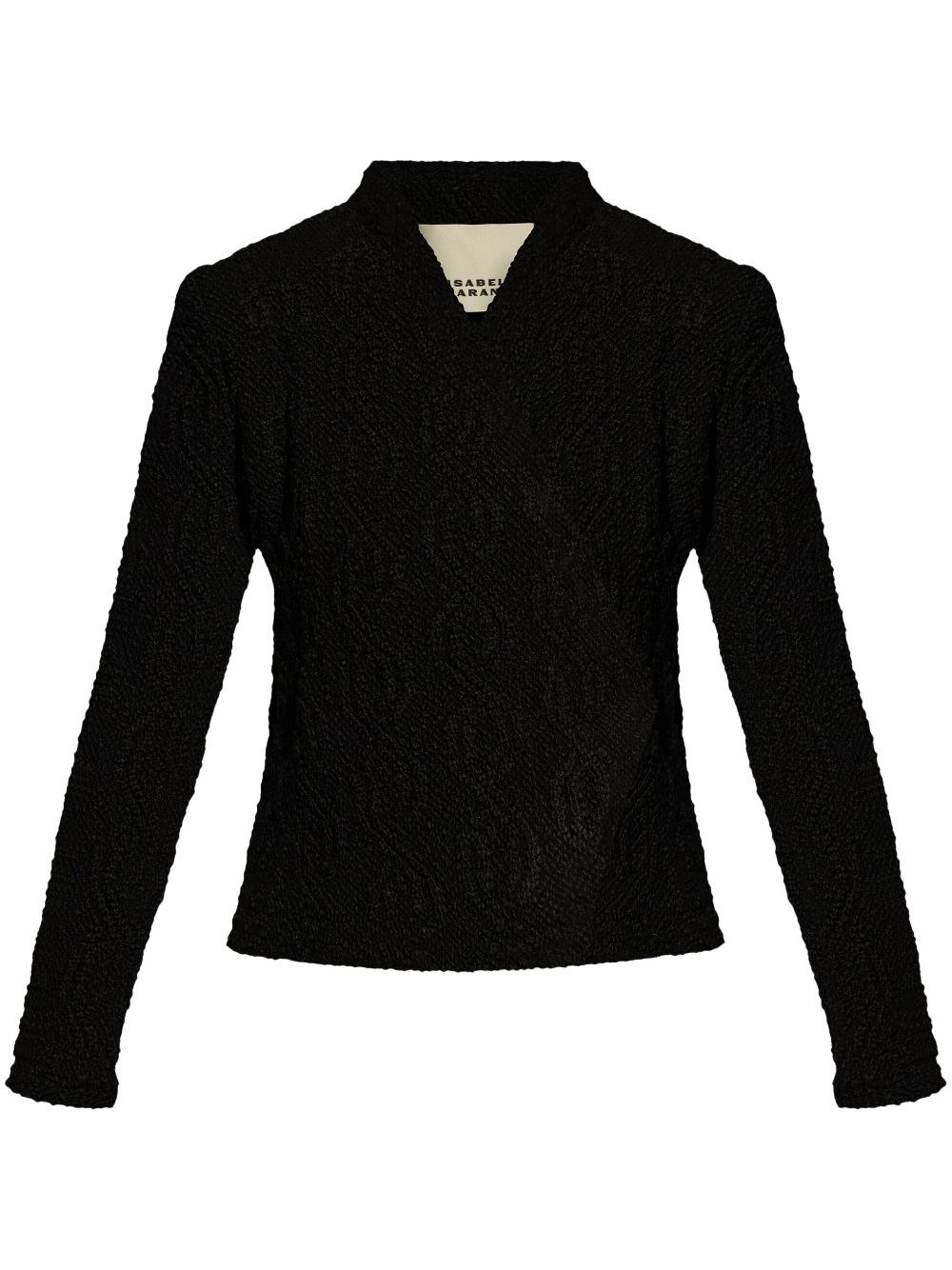 Shop Isabel Marant Giacca Loyana In Maglia A Trecce In Nero