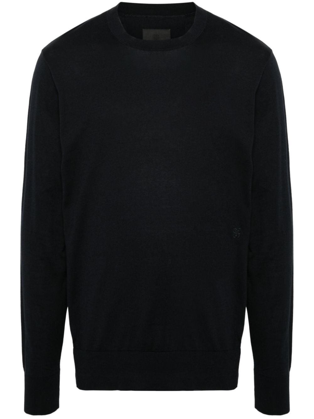 Shop Givenchy Pullover In Cotone E Seta In Blu