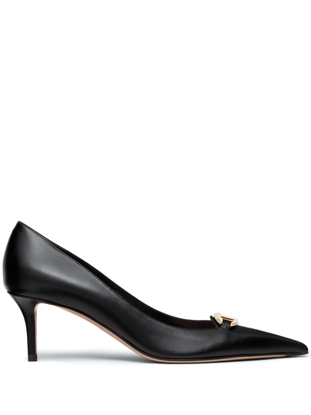 Shop Valentino Pumps Slingback Vlogo Signature In Pelle In Nero