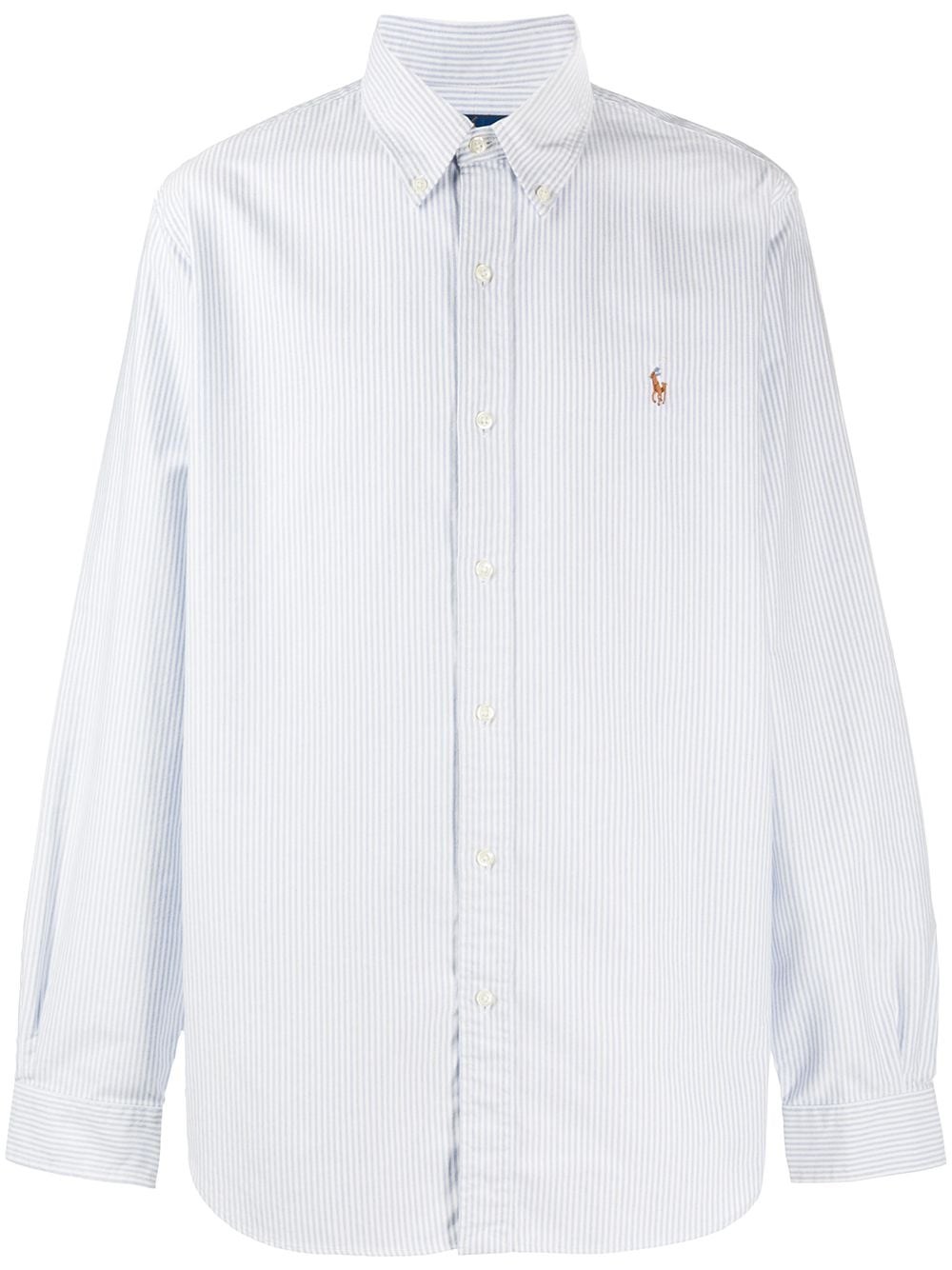 Shop Polo Ralph Lauren Camicia Con Ricamo In Blu