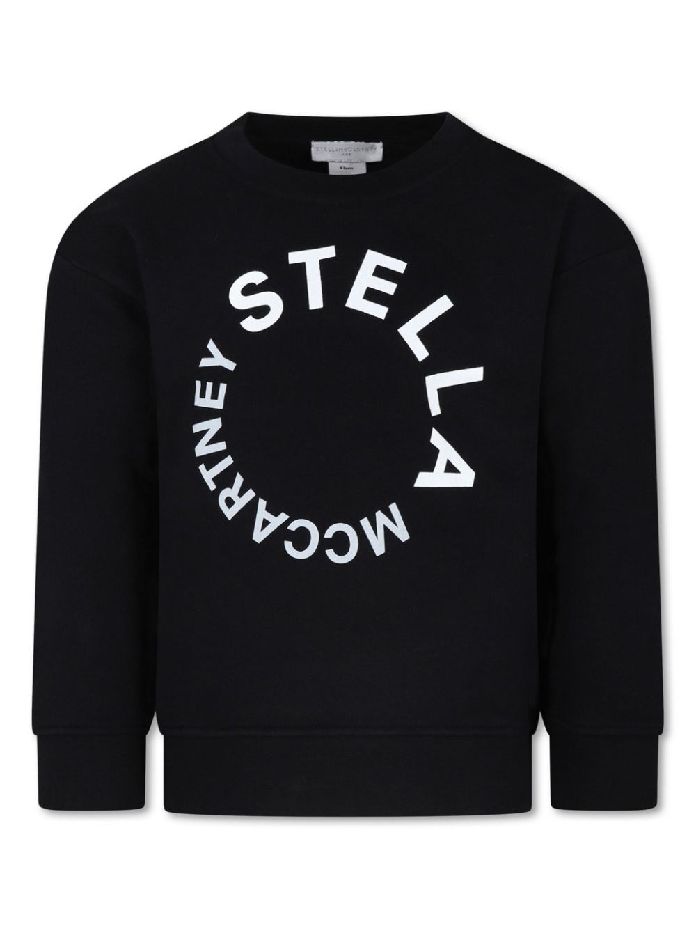 Shop Stella Mccartney Kids Felpa Con Stampa In Nero