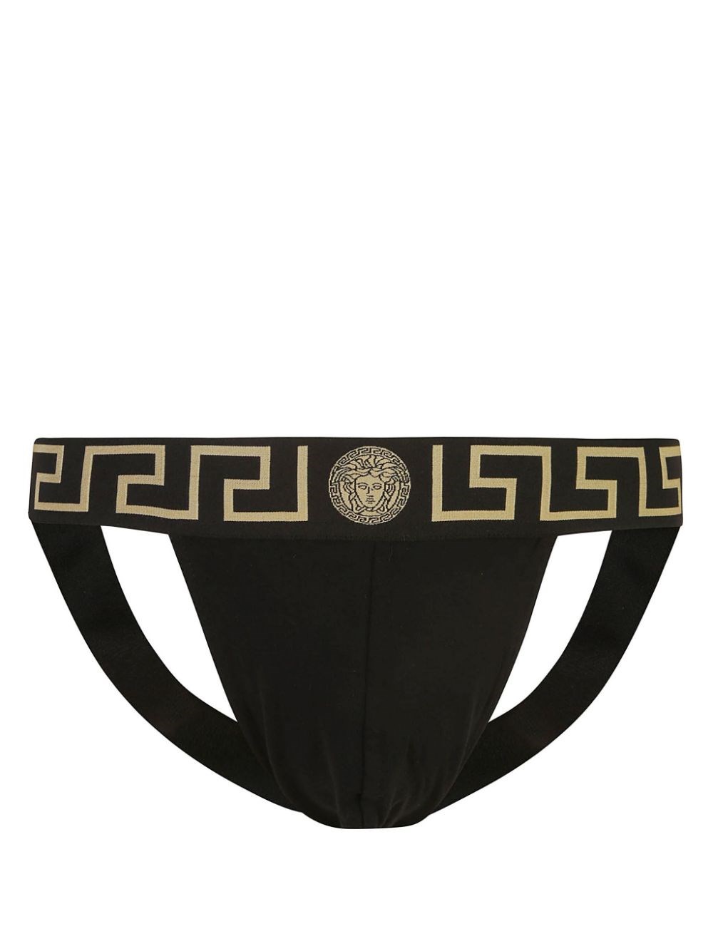 Shop Versace , Jock Strap Nero