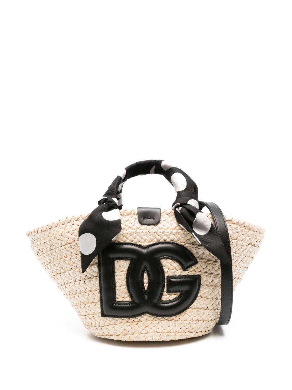 Shop Dolce & Gabbana Borsa A Secchiello Con Applicazione In Bianco