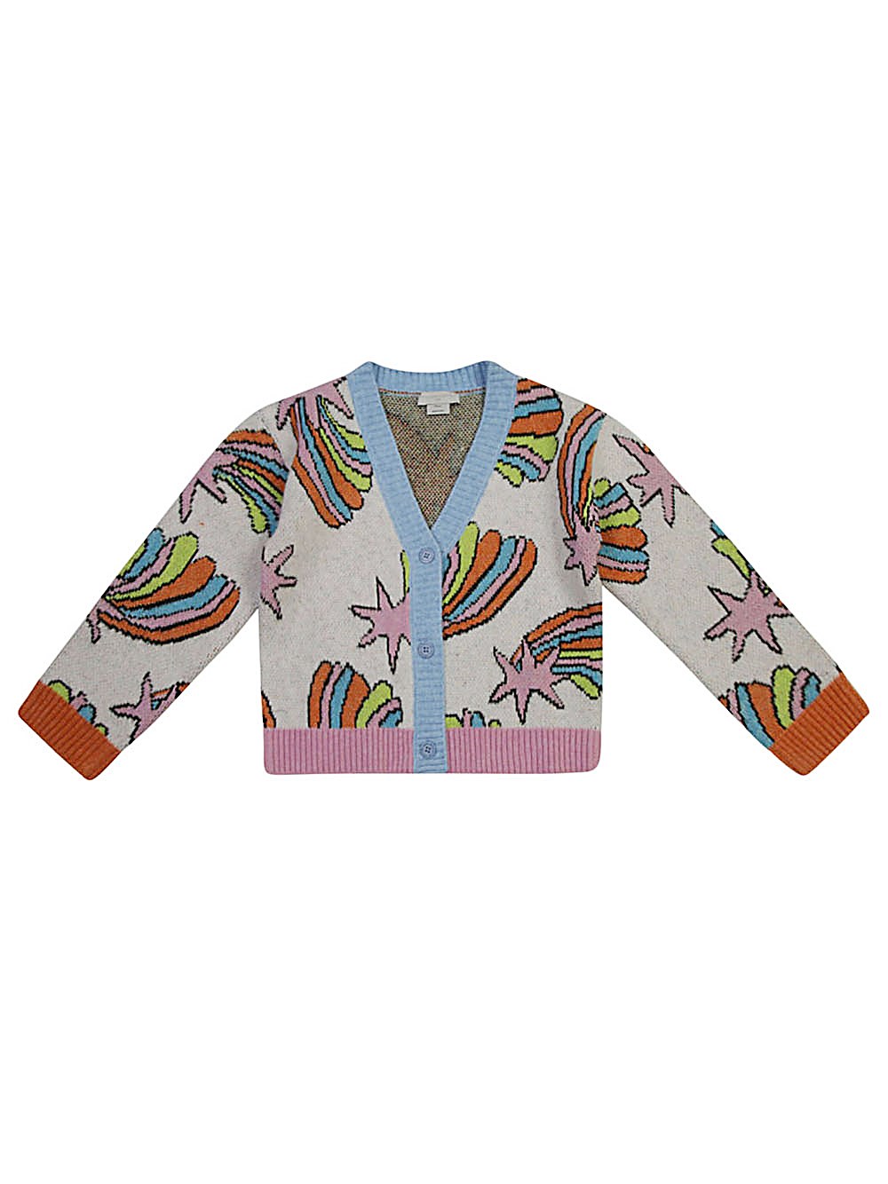 Shop Stella Mccartney Kids Cardigan Shooting Stars In Multi